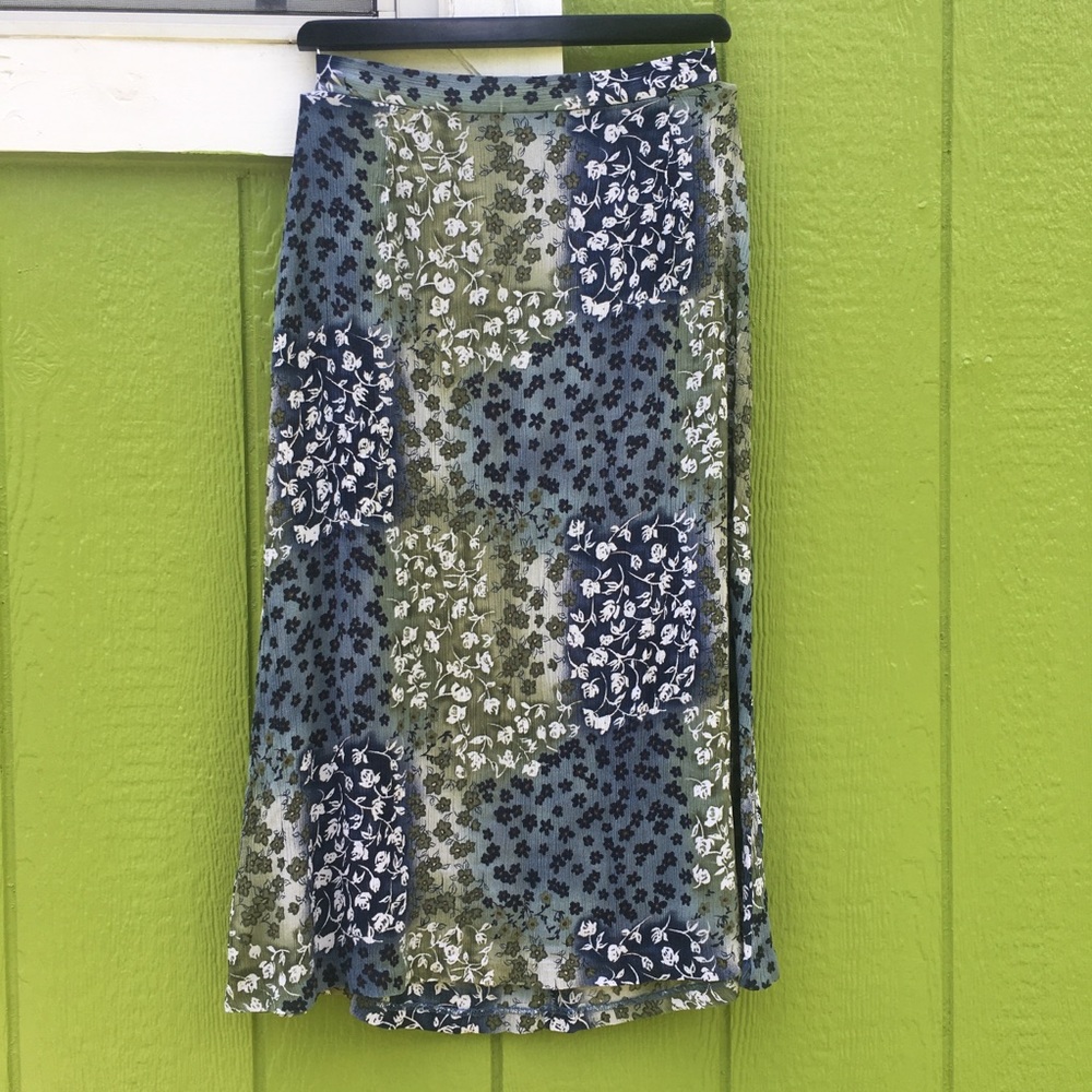 Maxi flowered Rayon Skirt